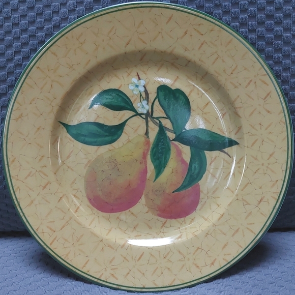 4 - Philippe Deshoulierres Kensington Fruit Porcelain Canape/Salad Plate Set V&A - Picture 5 of 7